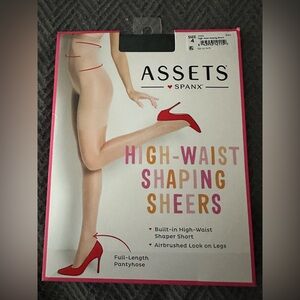 Assets by SPANX size 4 high-waist shaping sheers black NWT